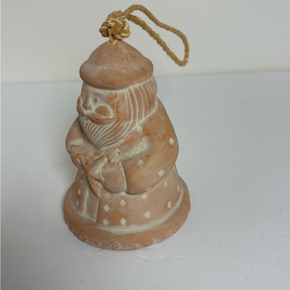 Terracotta Seaside Santa Bell with Starfish - Picture 3 of 11